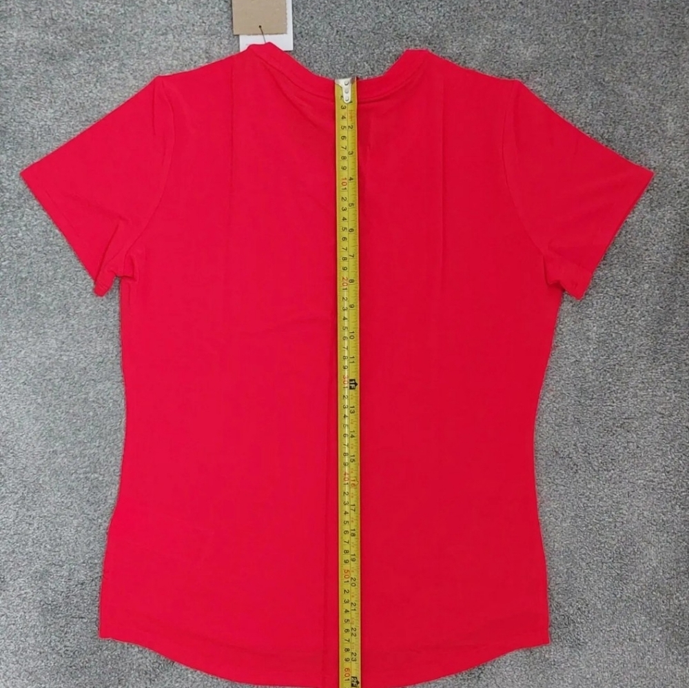 Nike Women's Dri-Fit One Luxe Tee T-Shirt Small Red Soft Breathable Recycled - Picture 14 of 16